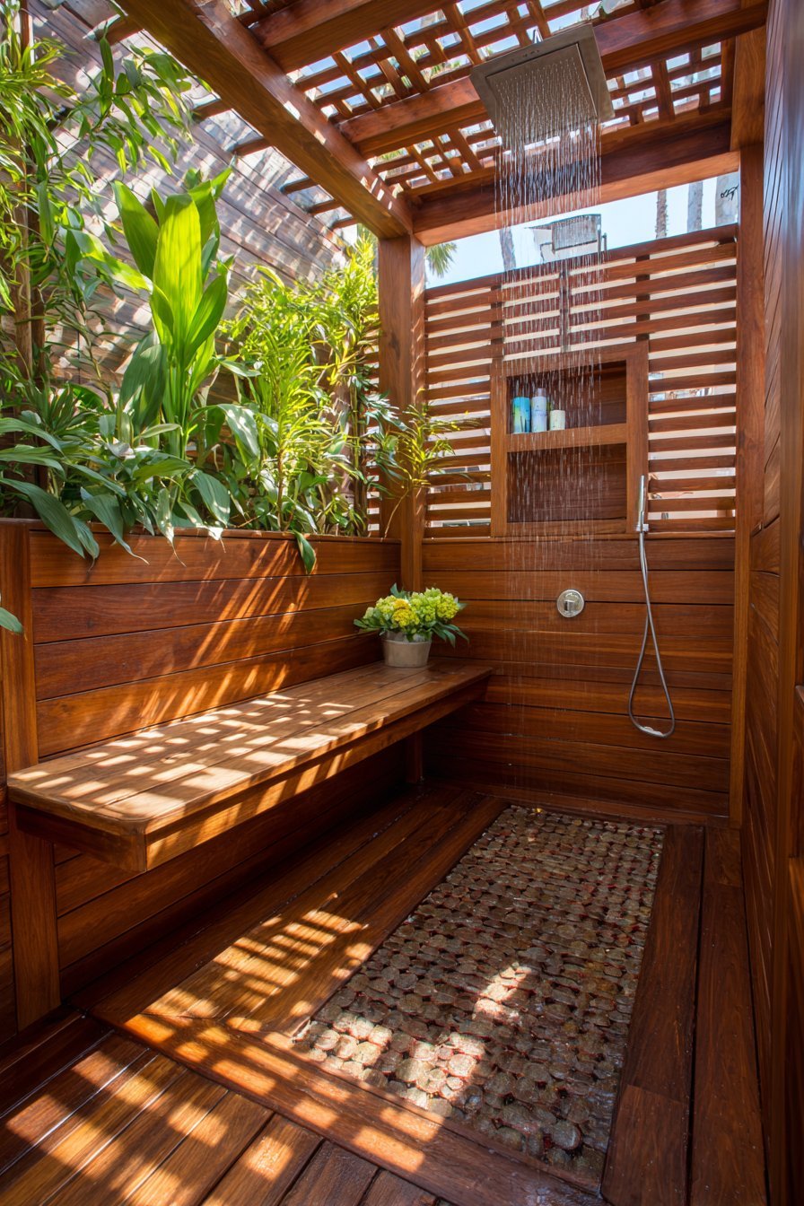 Private Outdoor Shower Oasis