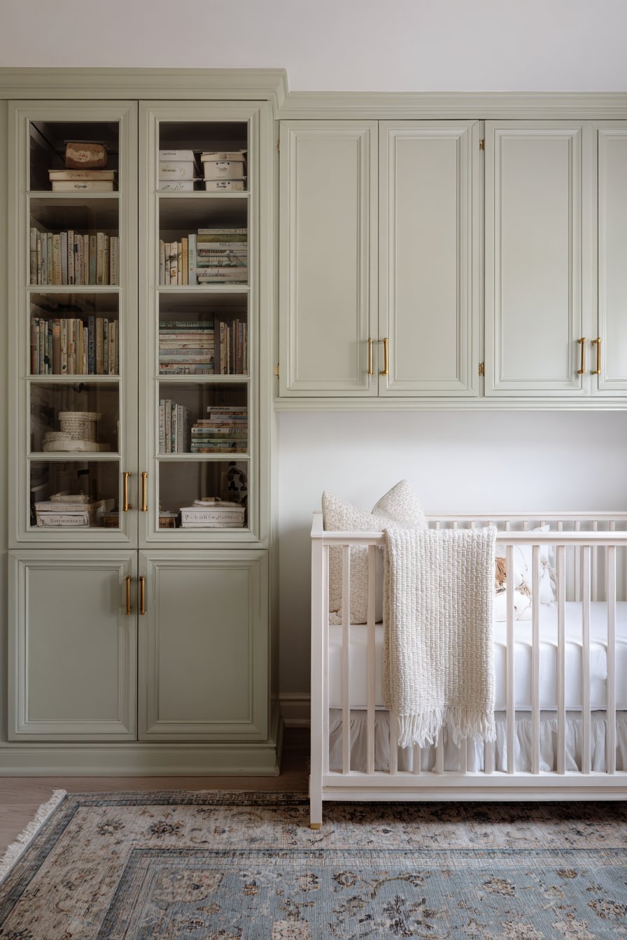 Sage Green Custom Cabinetry