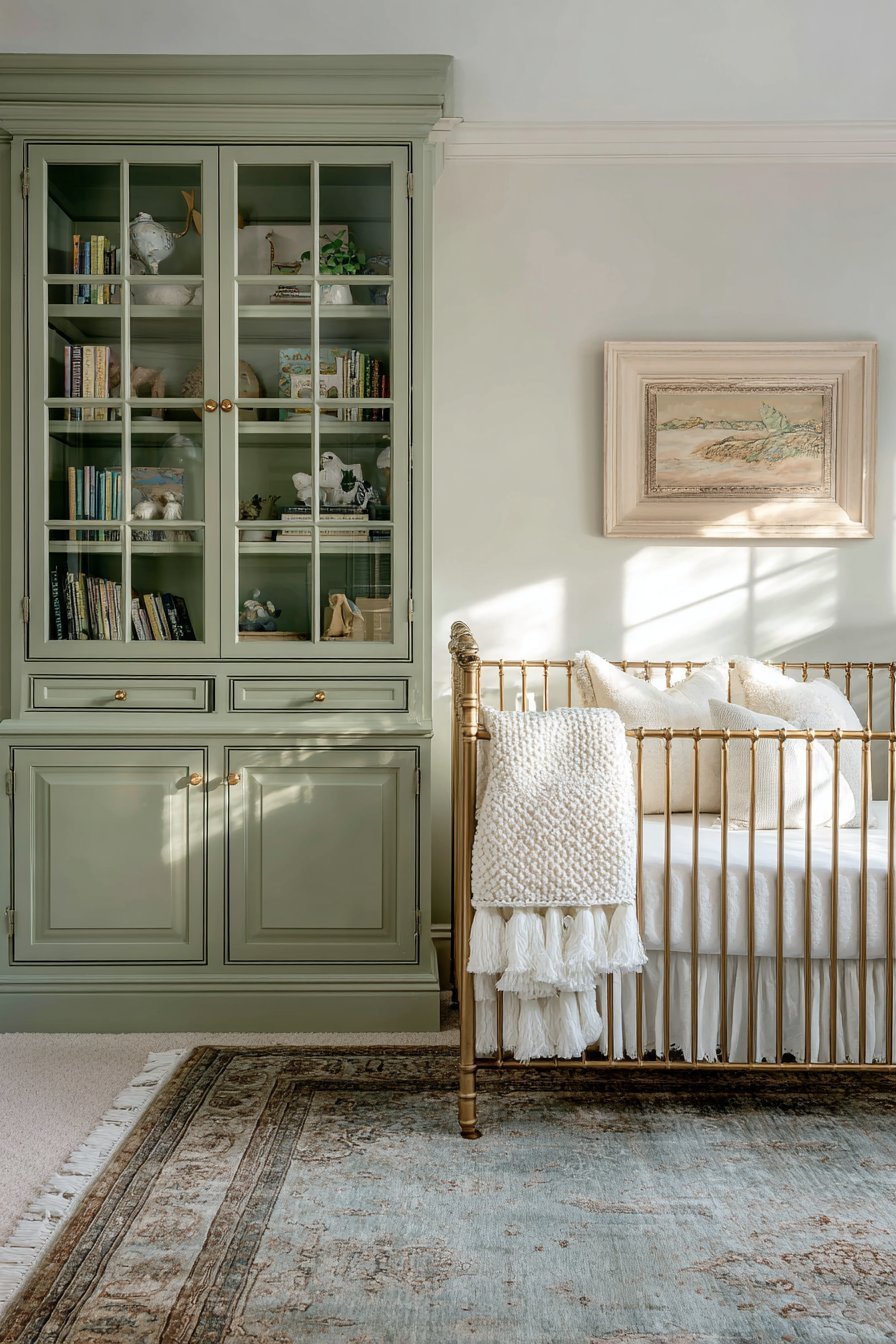 Sage Green Custom Cabinetry