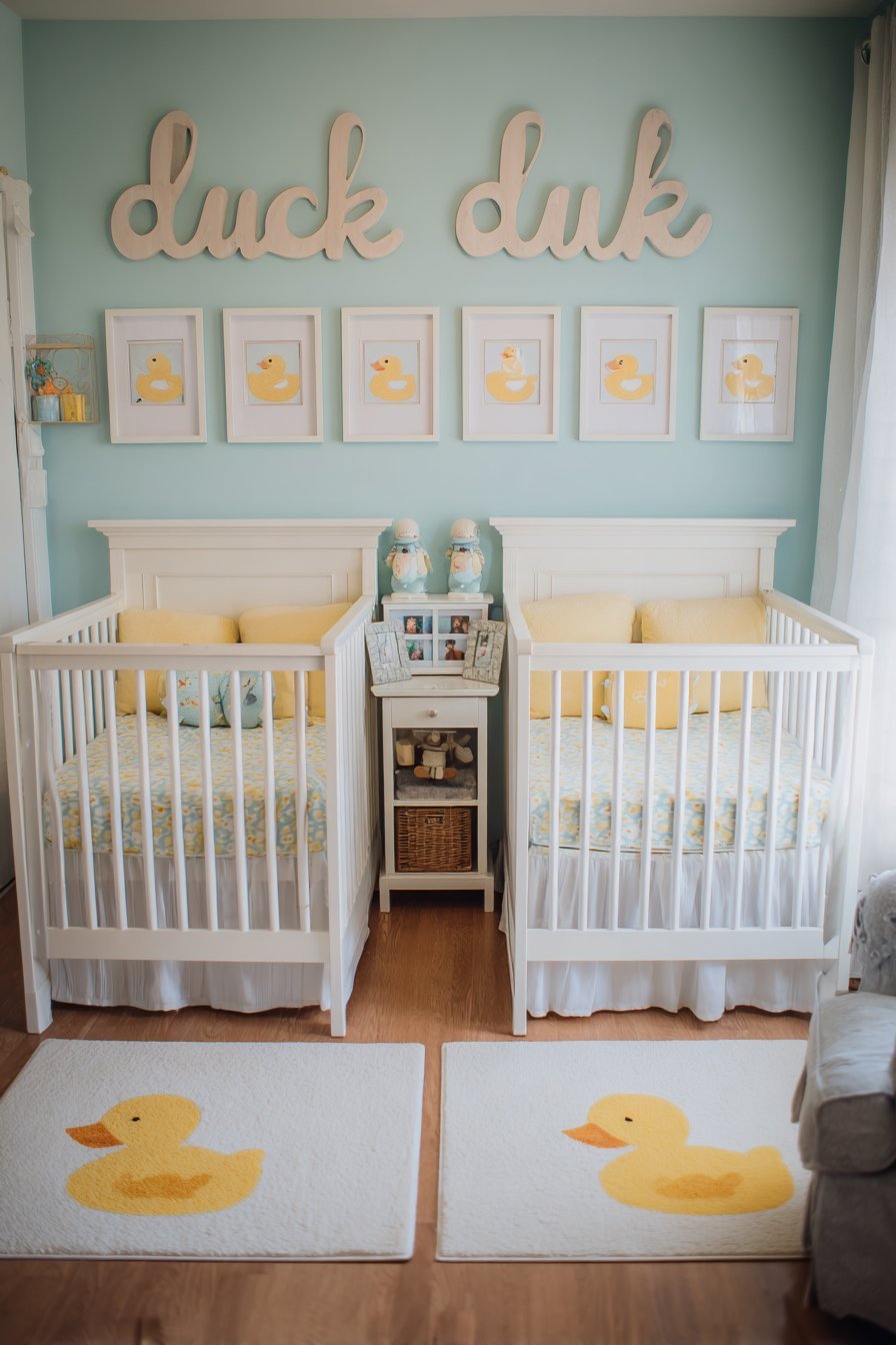 Twin Nursery Layout