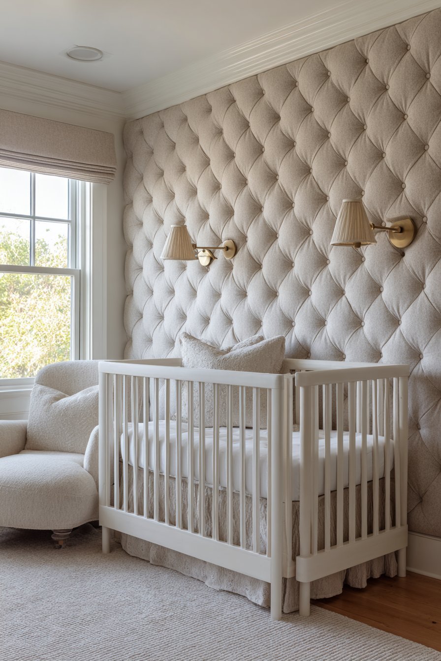 Quilted Linen Headboard Wall