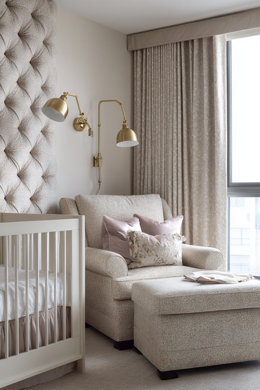 Quilted Linen Headboard Wall