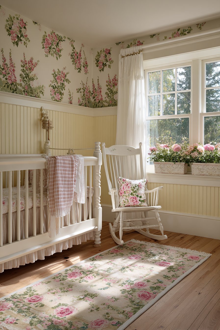 Cottage Garden with Wainscoting