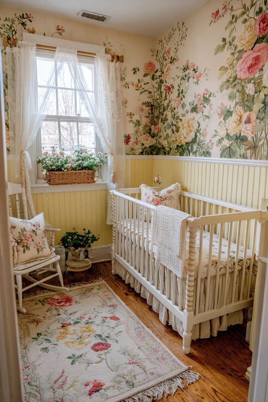 Cottage Garden with Wainscoting