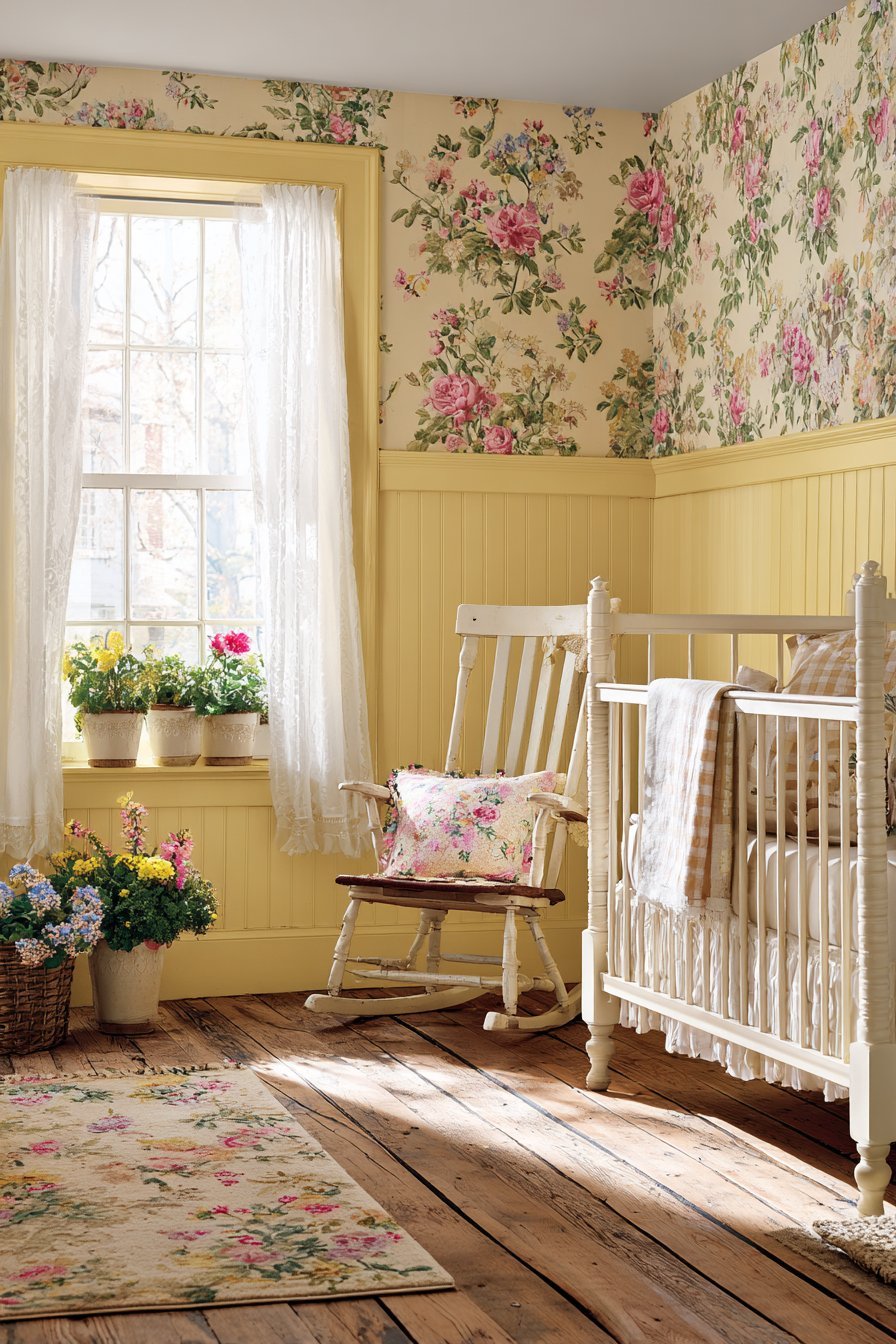 Cottage Garden with Wainscoting