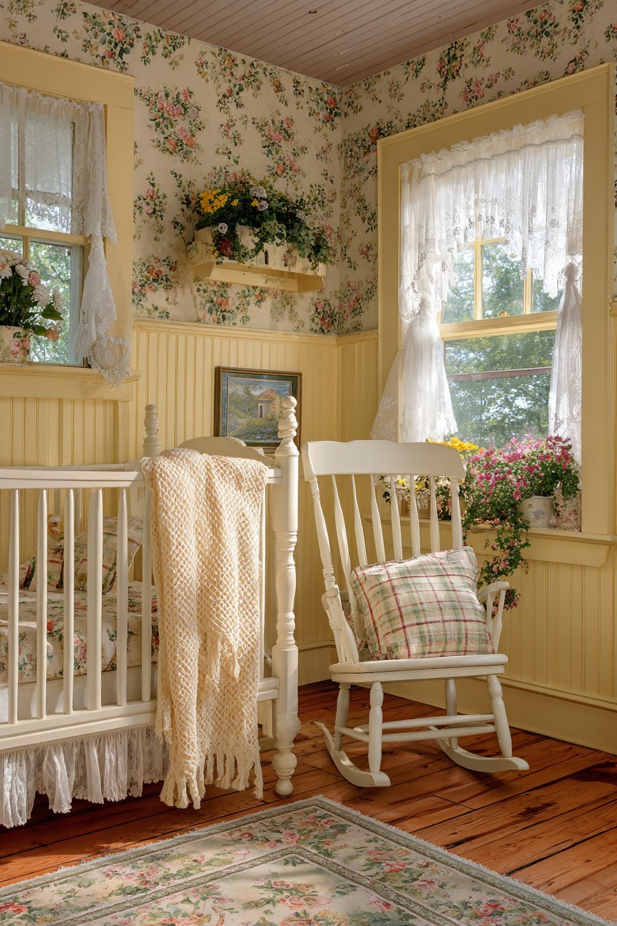 Cottage Garden with Wainscoting