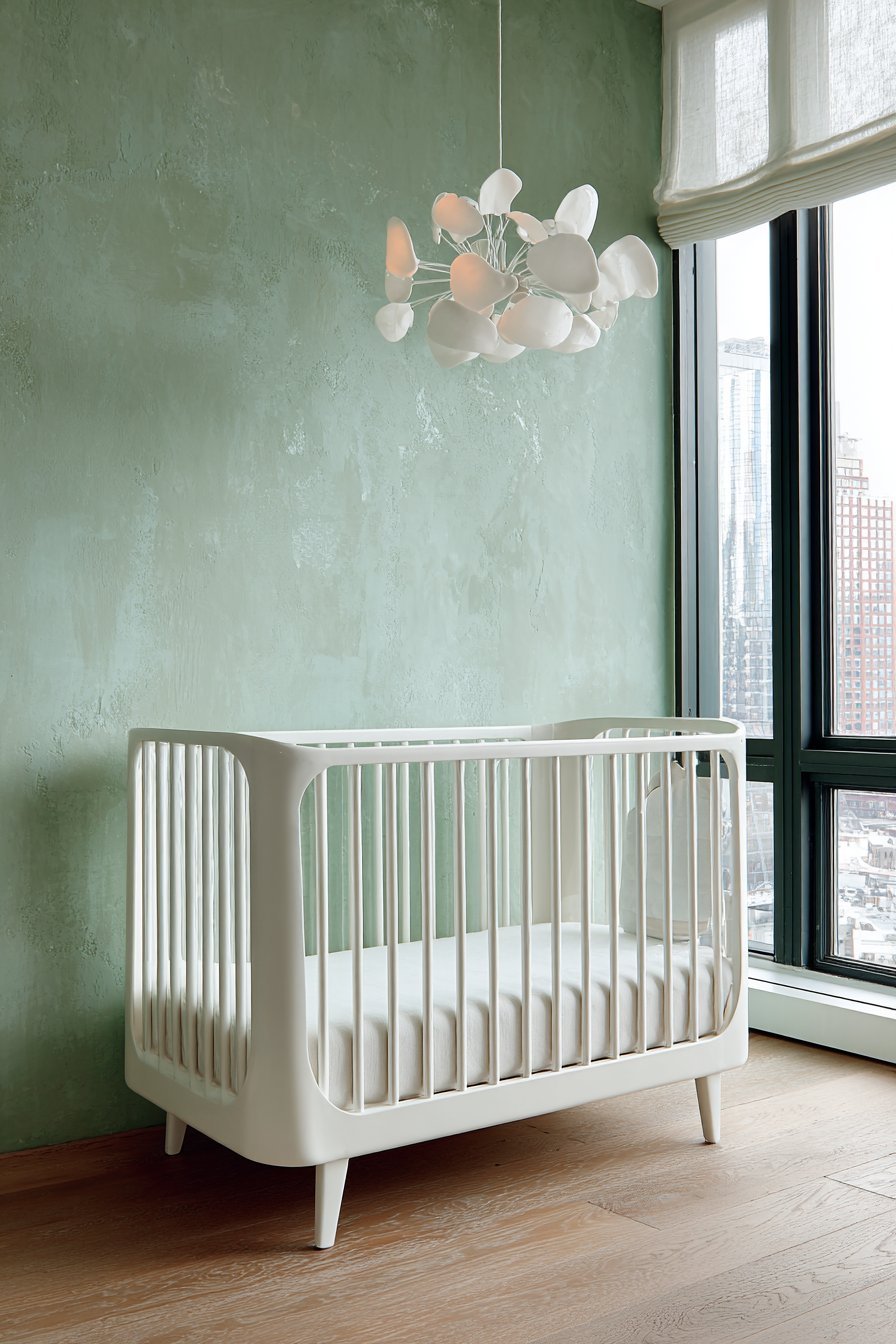 Modern Acrylic Panel Crib