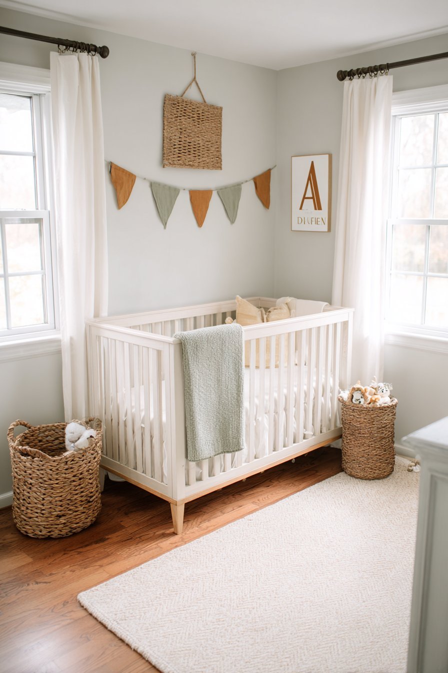 Soft Vintage-Inspired Nursery Wall Decor