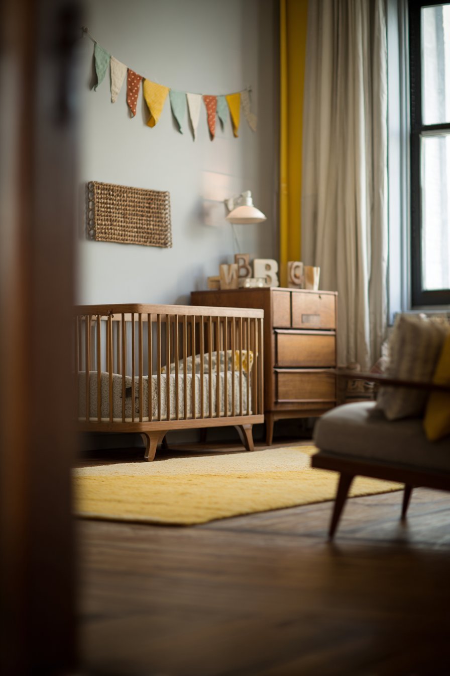 Soft Vintage-Inspired Nursery Wall Decor