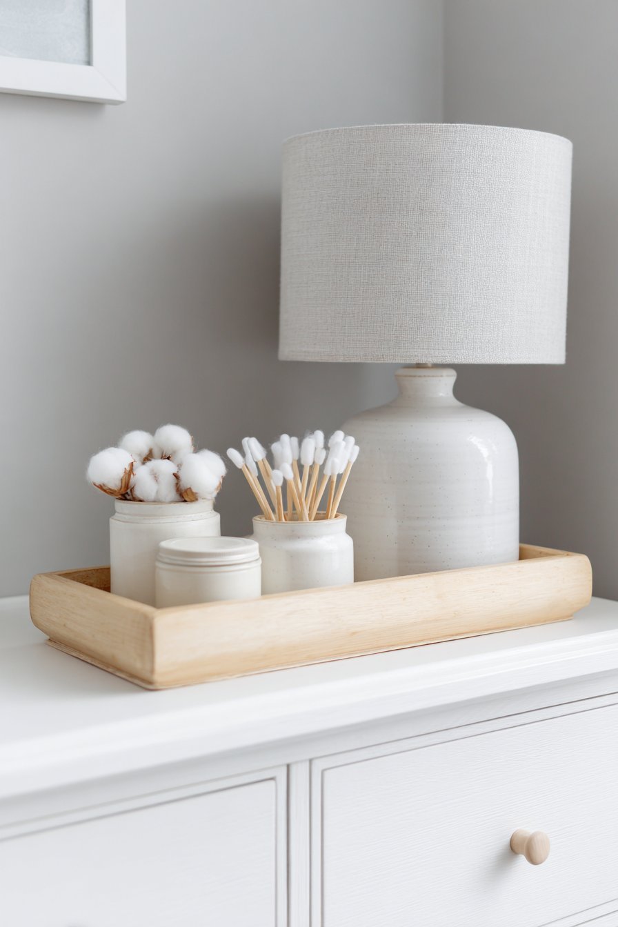 Organized Dresser Top Changing Arrangement