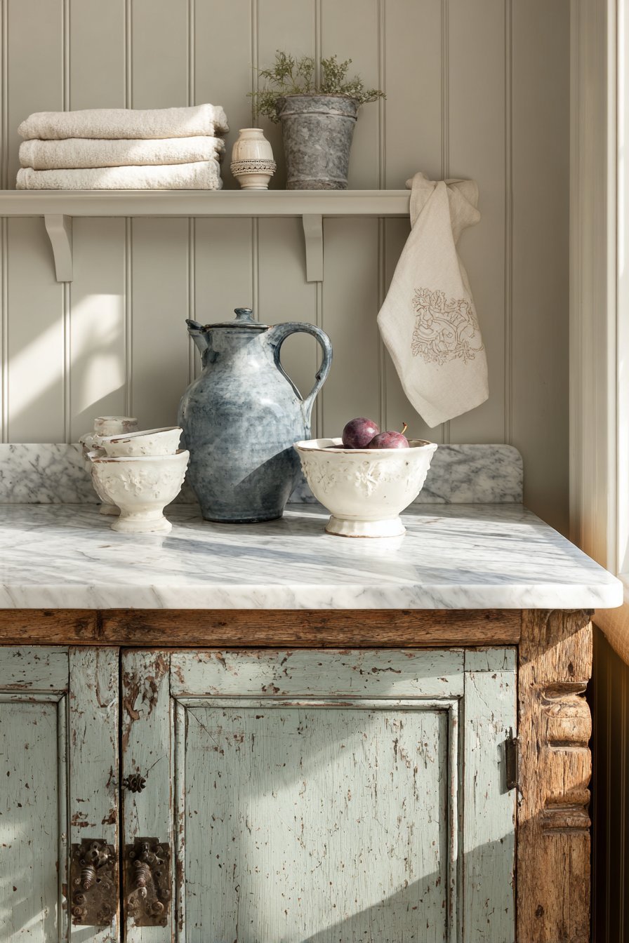 Converted Washstand Station