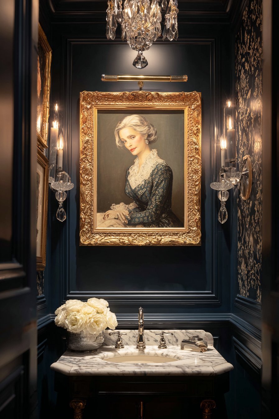 Glamorous Vintage Fashion Illustration