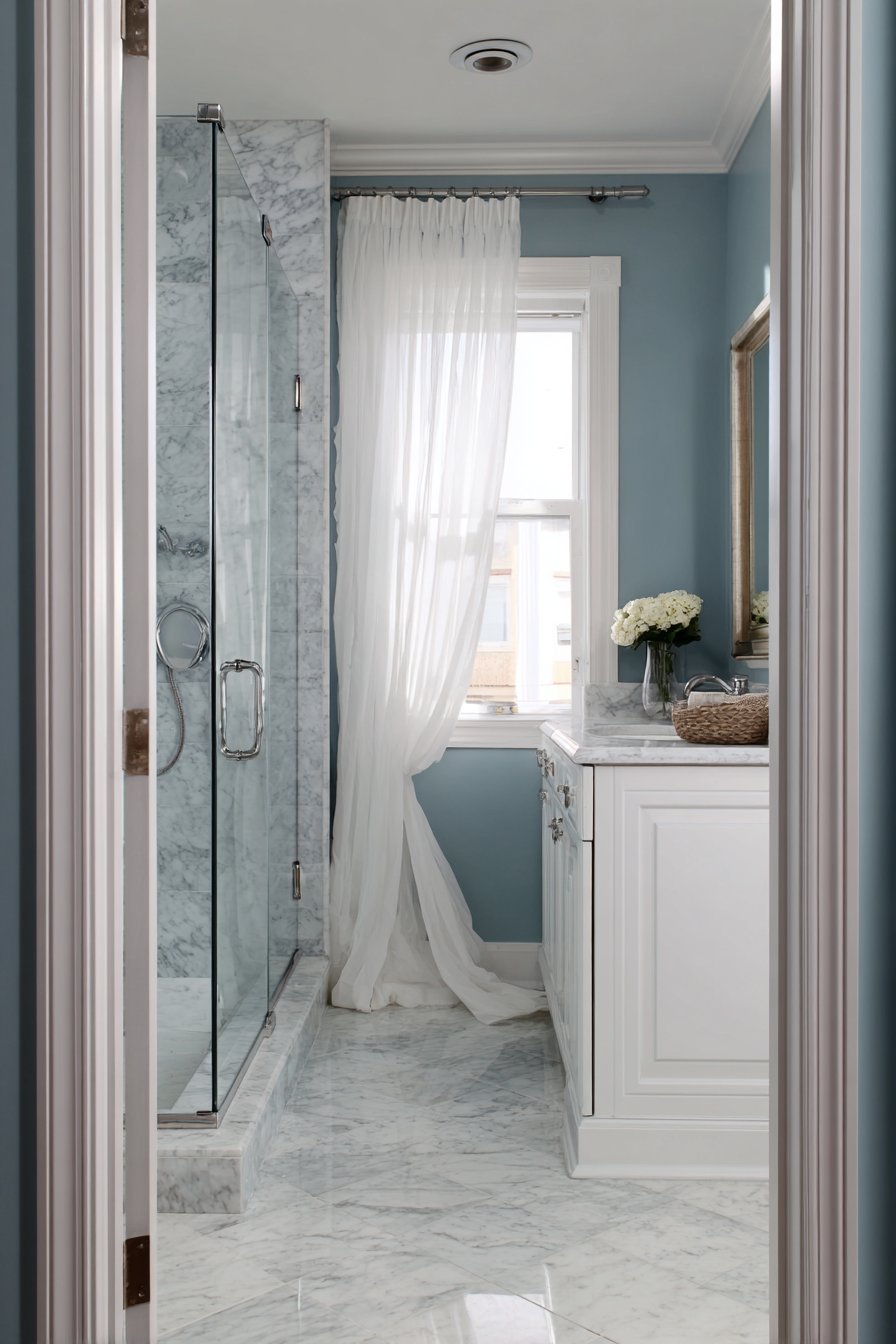 Coastal Contemporary Gray-Blue Mist