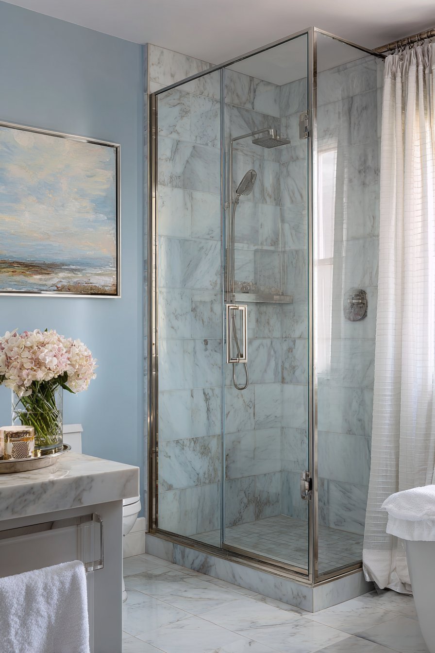 Coastal Contemporary Gray-Blue Mist