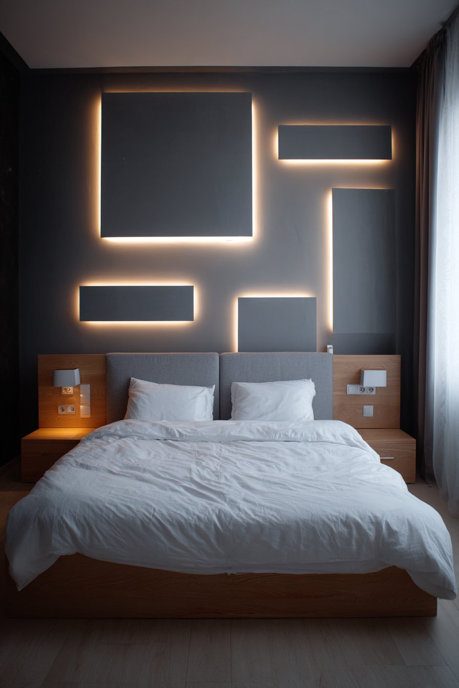 Modern LED Light Panel Installation