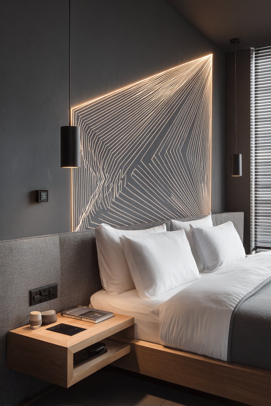 Modern LED Light Panel Installation