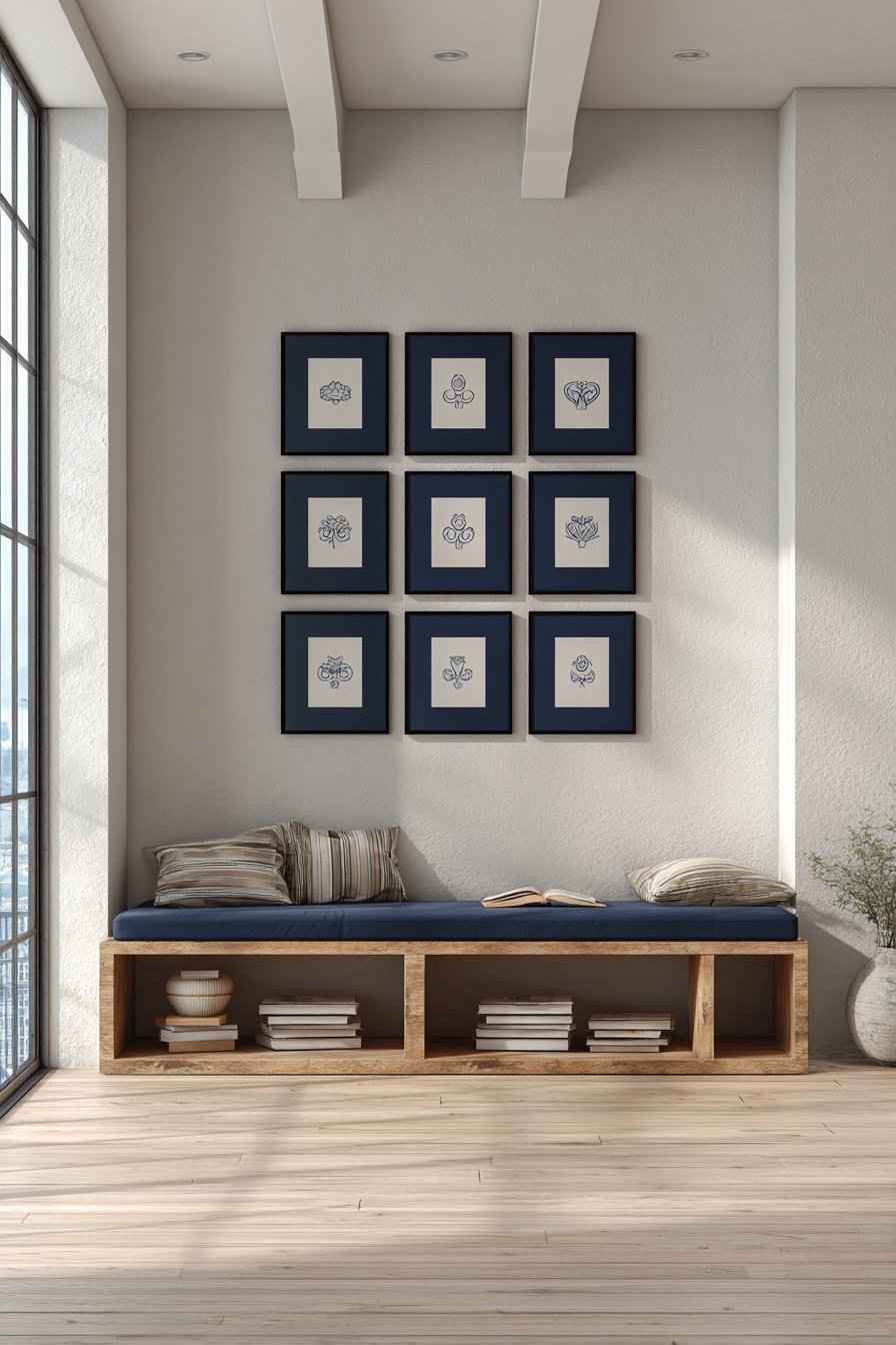 Cohesive Gallery Wall