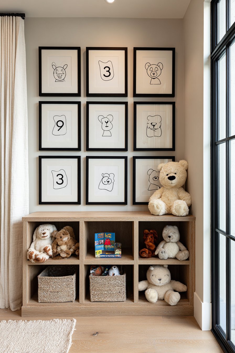 Cohesive Gallery Wall