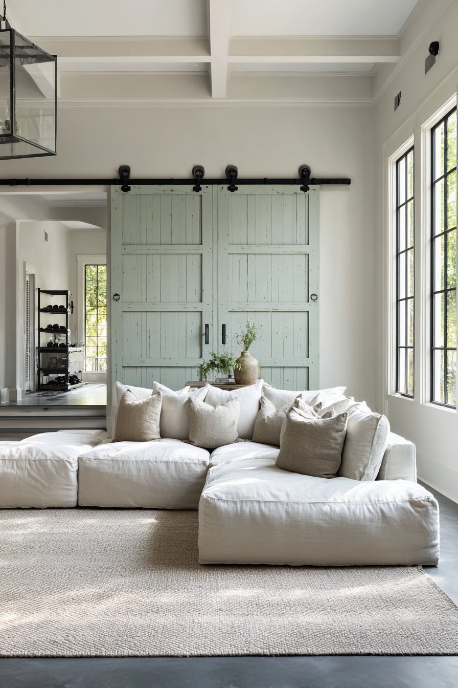 Modern Farmhouse Sliding Barn Door Wall Art