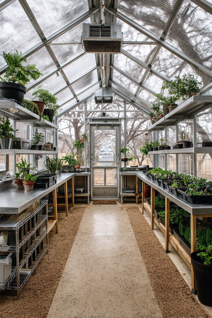 Year-Round Greenhouse Growing Space