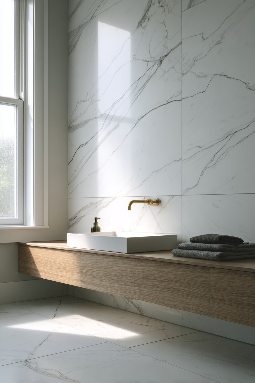 Minimalist Large-Format Tile Elegance