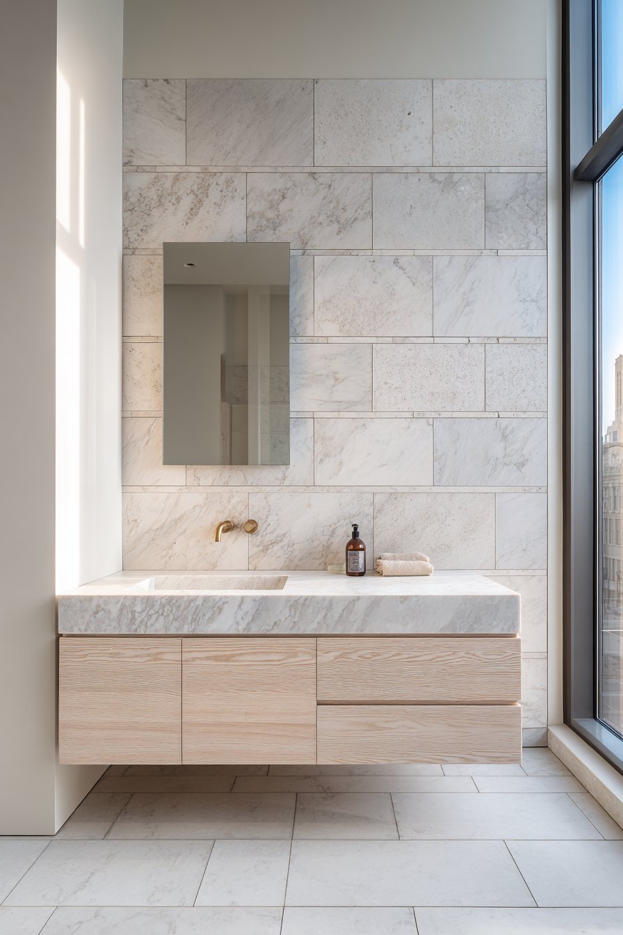 Minimalist Large-Format Tile Elegance
