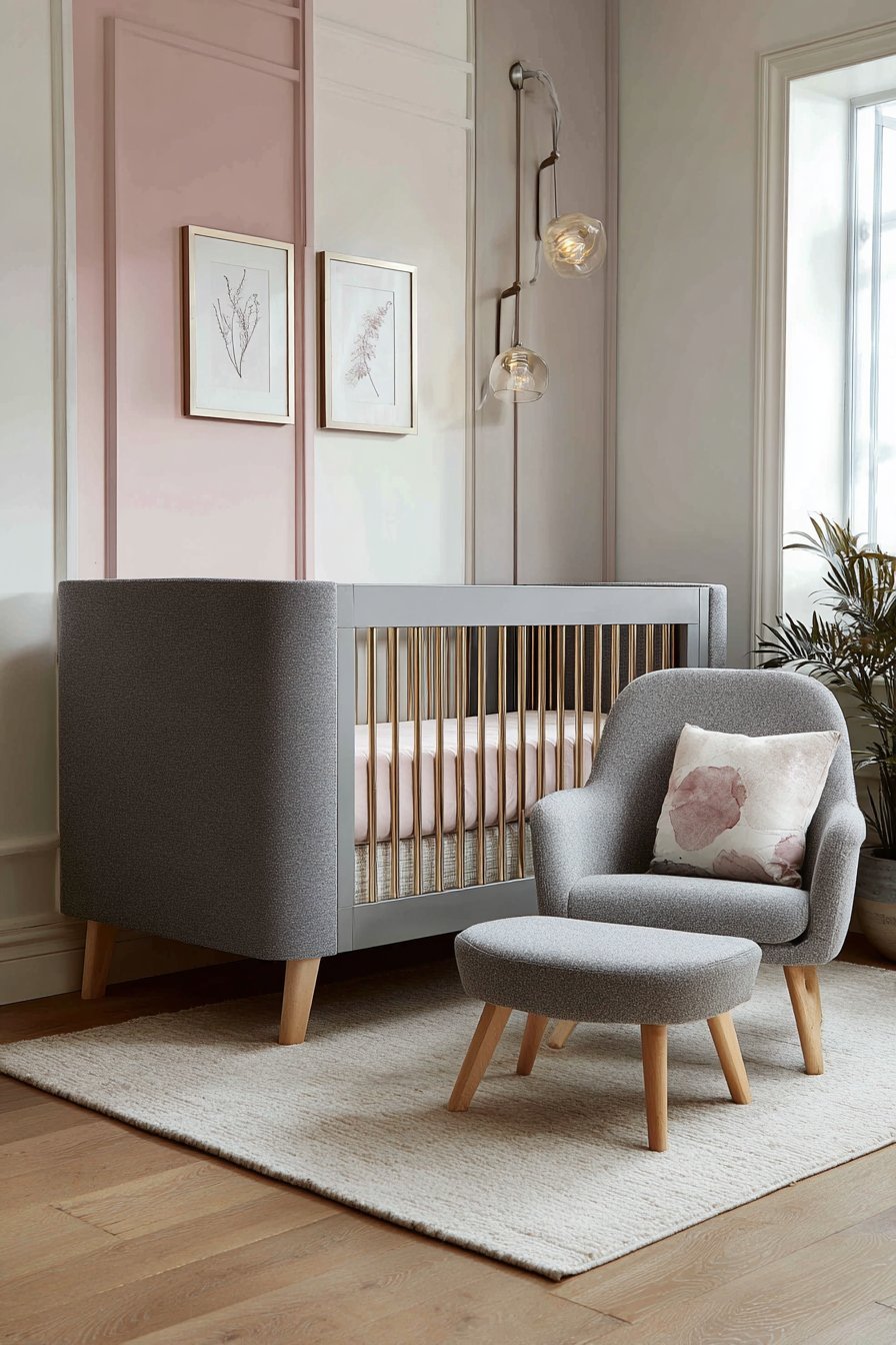 Contemporary Geometric with Pressed Botanicals