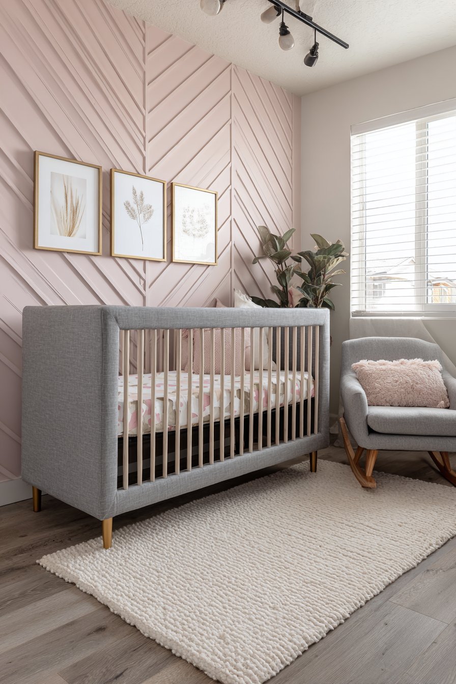 Contemporary Geometric with Pressed Botanicals