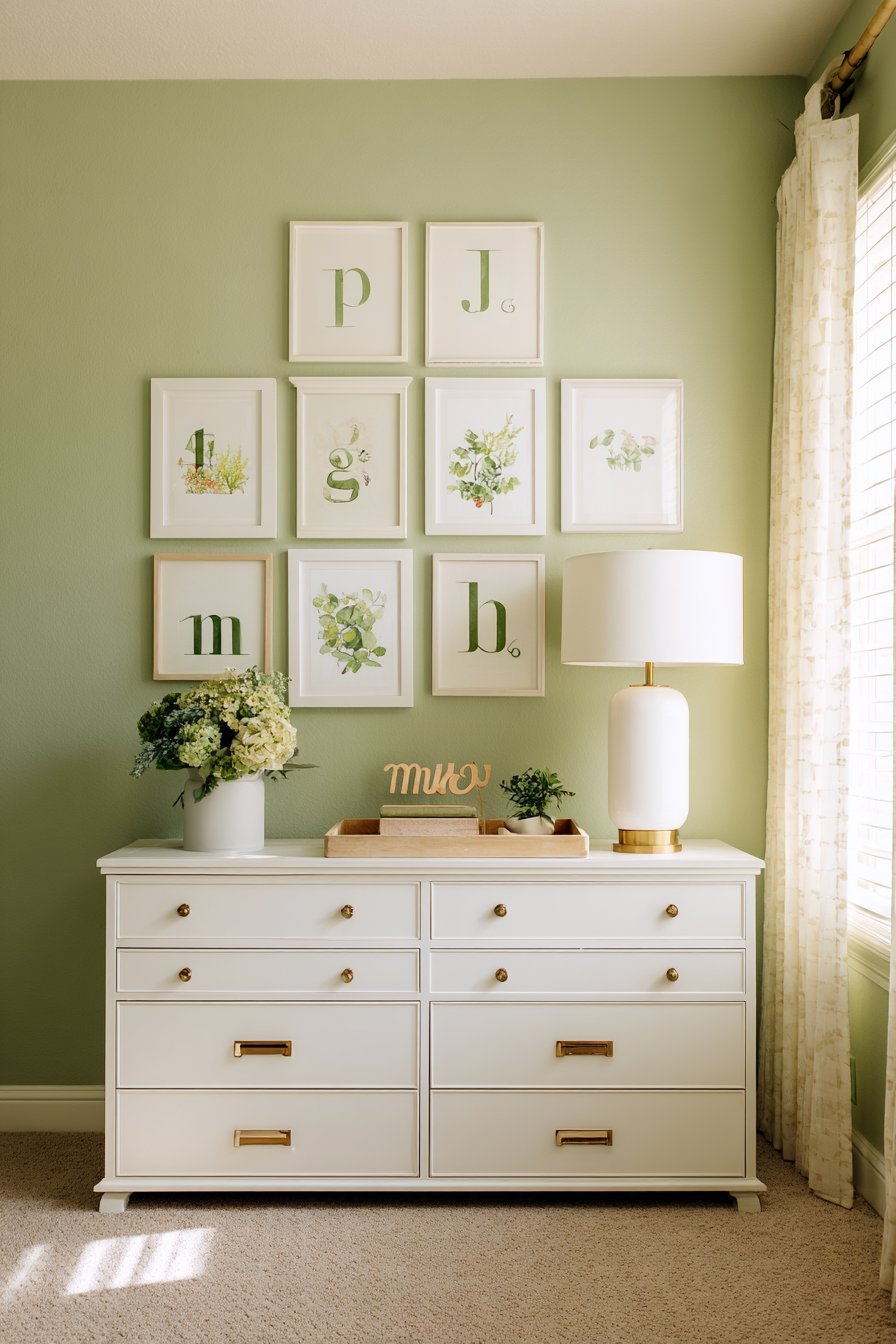 Personalized Pistachio Gallery Wall