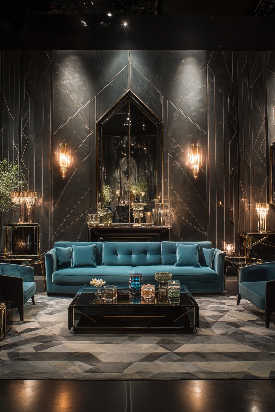 Contemporary Modular Geometric Wood Panels