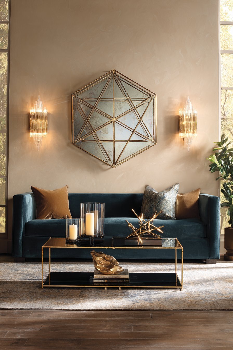 Contemporary Modular Geometric Wood Panels