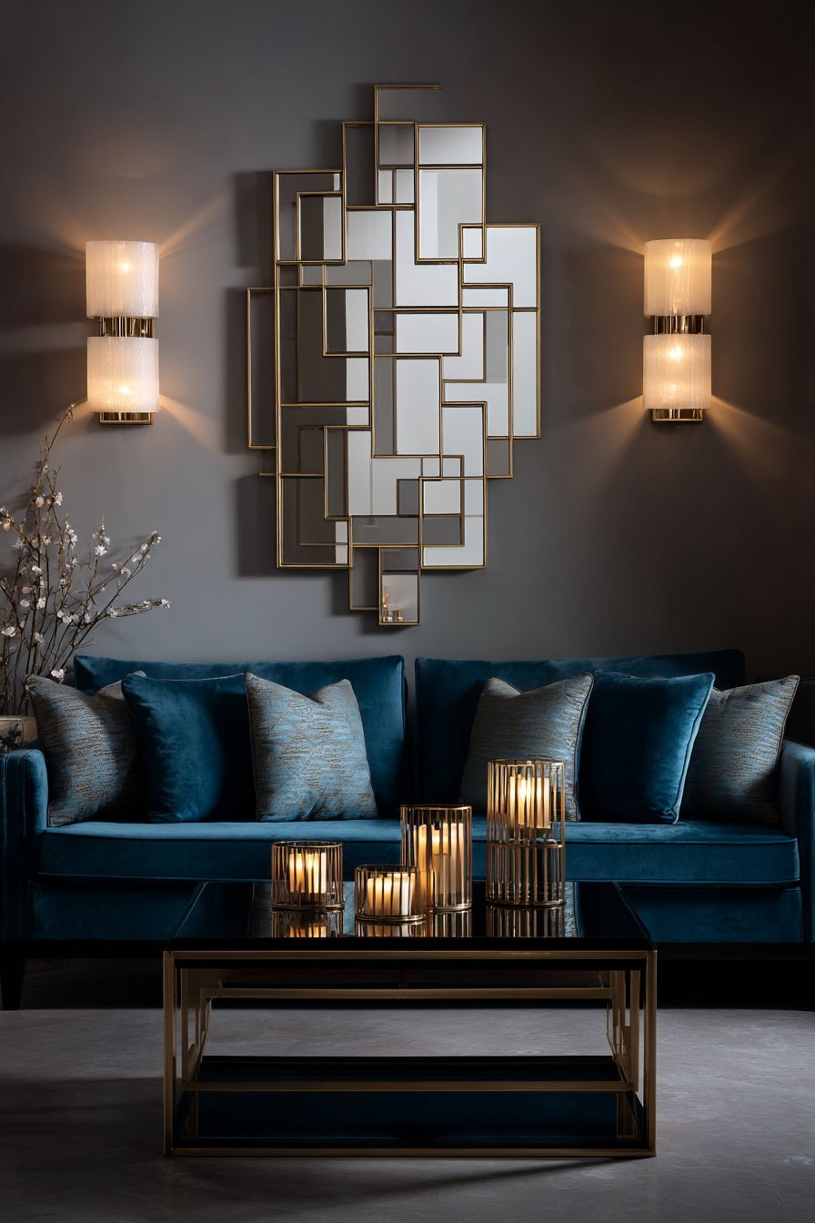 Contemporary Modular Geometric Wood Panels