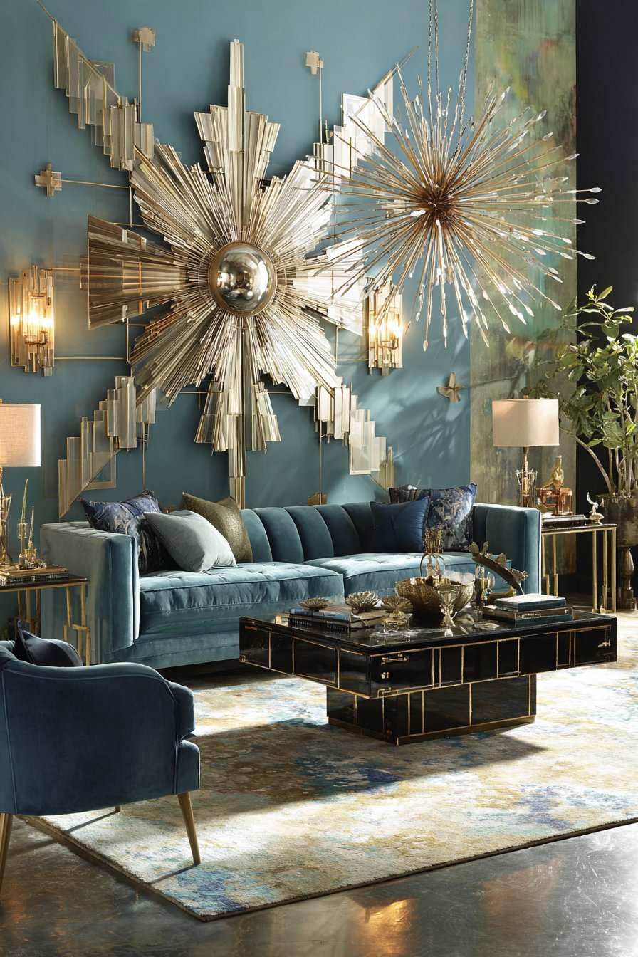 Contemporary Modular Geometric Wood Panels