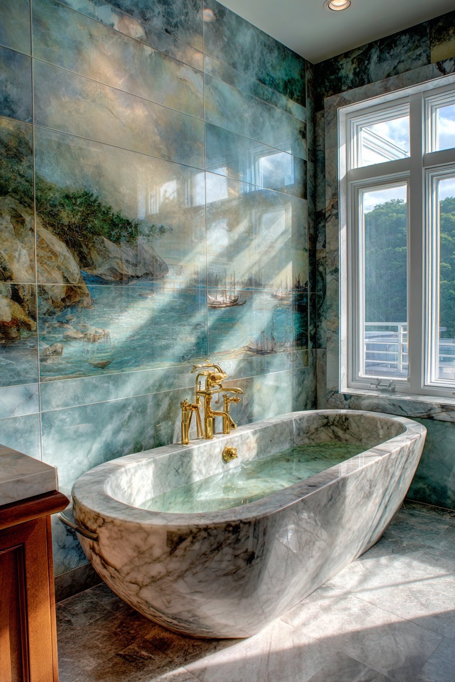 Marble Mosaic Mural Masterpiece
