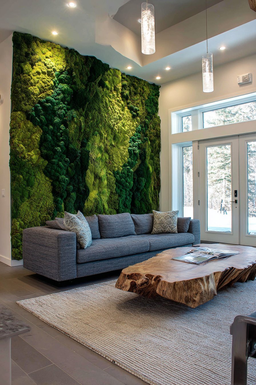 Preserved Moss Living Wall Installation