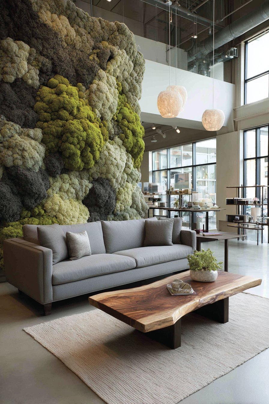 Preserved Moss Living Wall Installation