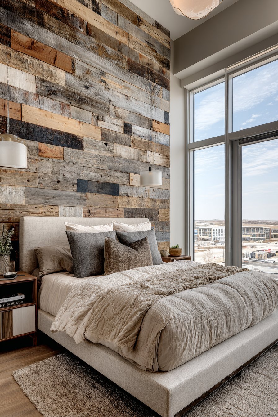 Authentic Reclaimed Wood Plank Character