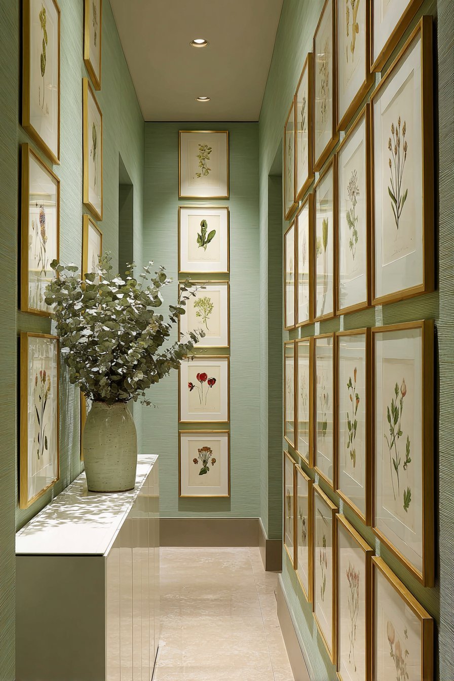 Vertical Botanical Watercolor Gallery