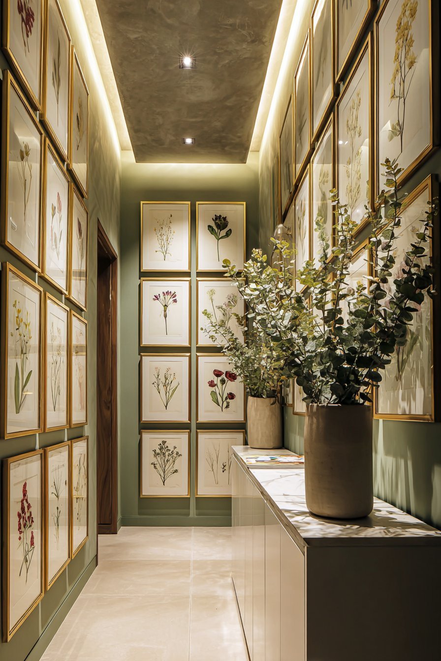 Vertical Botanical Watercolor Gallery