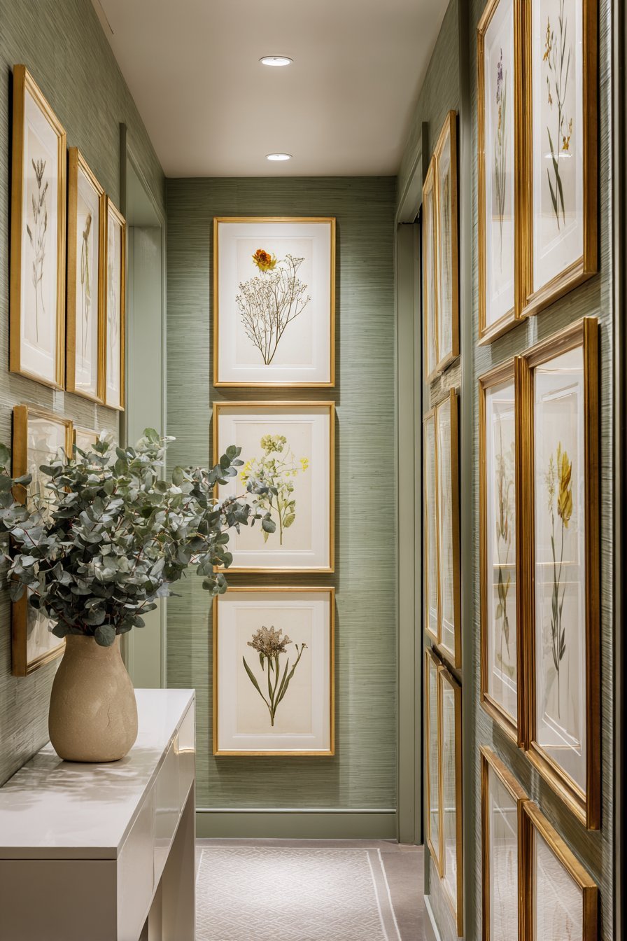 Vertical Botanical Watercolor Gallery