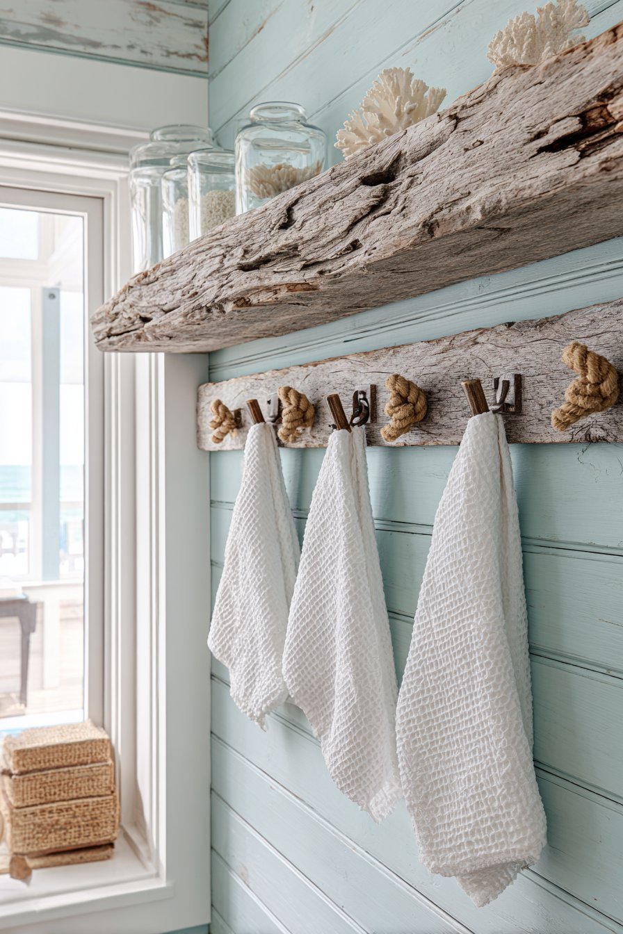 Coastal Driftwood Mirror Frame