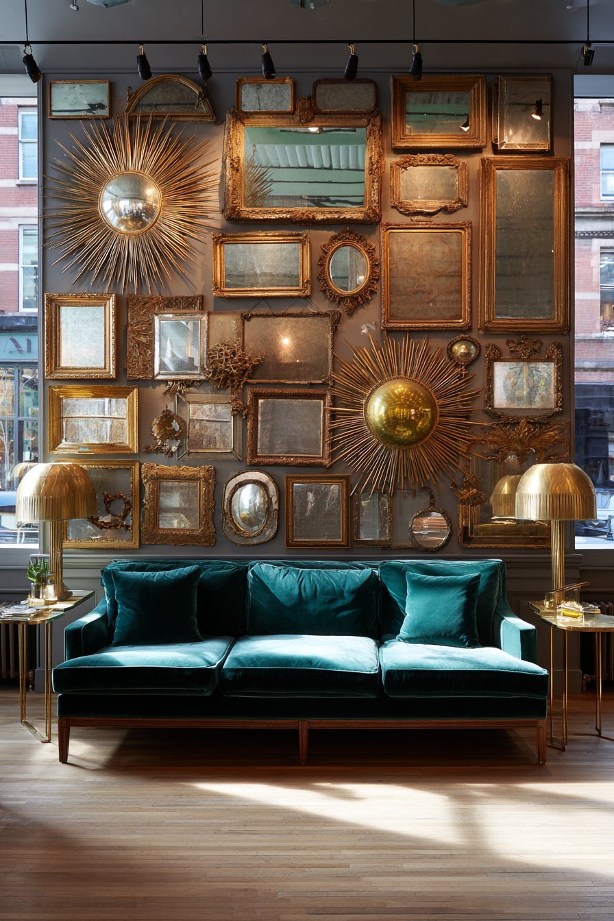 Vintage Mirror Collection Gallery Wall