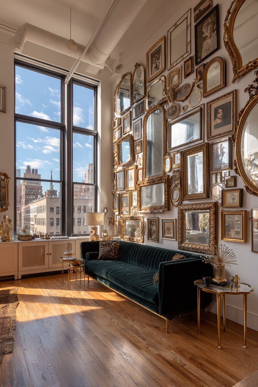 Vintage Mirror Collection Gallery Wall