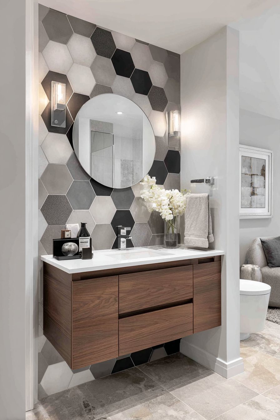 Elongated Hexagonal Tile Pattern