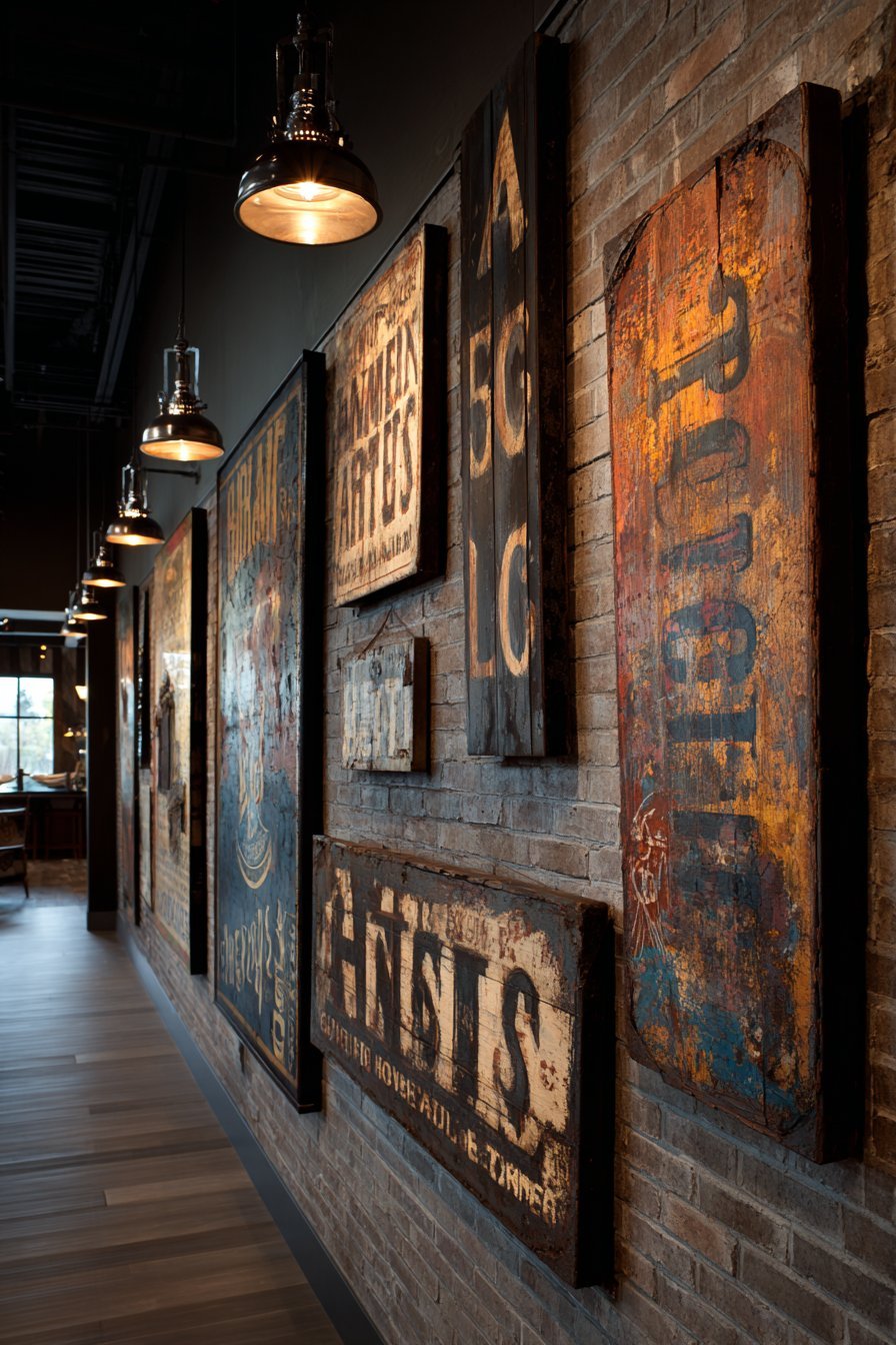 Eclectic Vintage Advertising Sign Collection