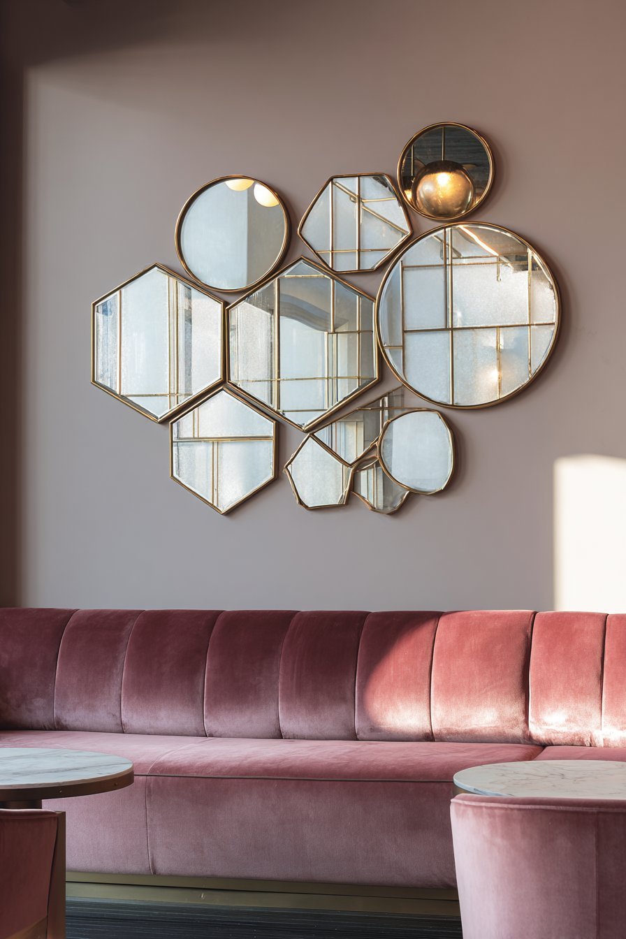Glamorous Geometric Mirror Cluster