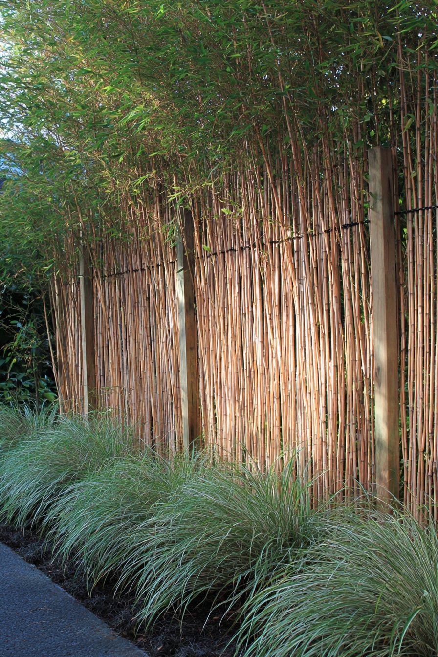 Traditional Bamboo Privacy Fence