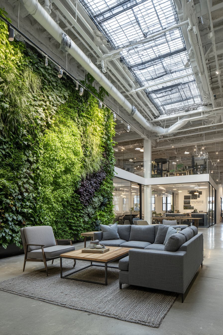 Transitional Horizontal Mirror for Light and Space