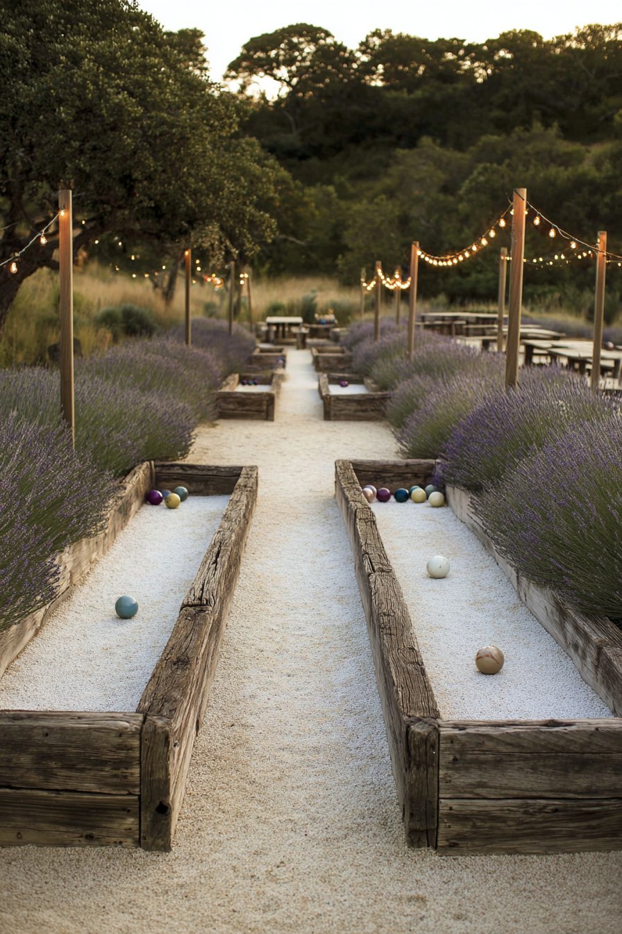 Crushed Shell Bocce Ball Court