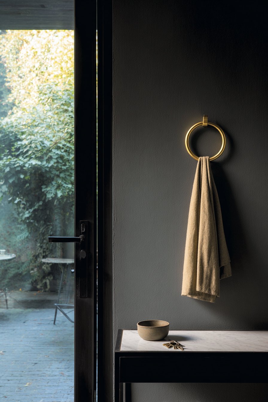 Oversized Brass Wall Hook Statement